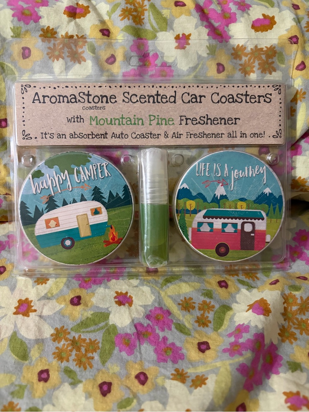 AromaStone Scented Car Coasters Set of 2